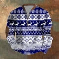 thumbnail image 2 of Men's Big & Tall Christmas Sweatshirt Half-Zip 3D Cartoon Graphic Sweatshirt Merry Christmas Pullover Xmas Holiday Party Tops, 2 of 5