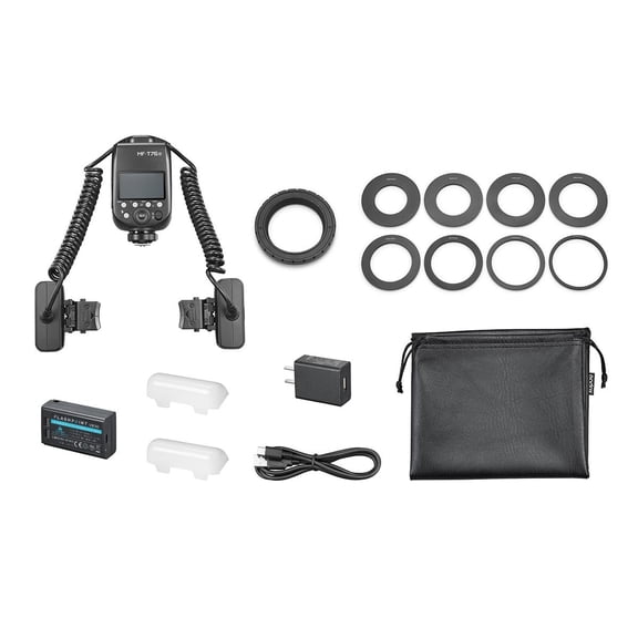 Flashpoint MF-T76 Macro Twin Flash with R2 TTL, HSS & Dual Heads for Canon