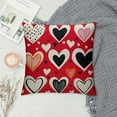 thumbnail image 2 of RUIYC Valentine Pillow Cover Love Heart Red Decorative Throw Pillow Cover Valentine's Day Mother's Day Wedding Anniversary Holiday Decor Cushion Cover For Couch Sofa, 2 of 5