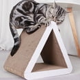 thumbnail image 3 of Triangular Cat Scratcher Cardboard  Cat Pad with Premium Textures Design  Durable Cat Scratching Play Toy, 3 of 8