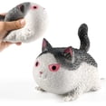 thumbnail image 1 of Juguete esponjoso HUOGUO Angry Cat para aliviar el estrés, color gris, 1 of 5