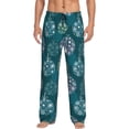 thumbnail image 1 of Fotbe whiter Snowflake balloons Pantalones de Pijama para Hombre, Pantalones de Dormir, Pantalones de Casa con Cintura Ajustable y Bolsillos-Medium, 1 of 6