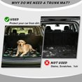 thumbnail image 4 of Yuyamidu Daisy Frog Car Trunk Mat 29" x 39" Universal All Weather Scratchproof Cargo Liner Non-Slip Accessories Fit for Most Cars SUV and Trucks, 4 of 7