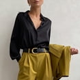 thumbnail image 2 of Clothing 2025 Super Soft Wrinkle Free Button Down Shirts for Women Formal Work Dress Blouses Tops Womens Button Down Shirts Boyfriend Long Sleeve Oversized Blouses Tops, 2 of 5
