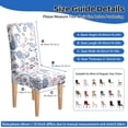 thumbnail image 2 of High Stretch Chair Covers for Dining Chairs, Washable Dining Chair Covers Set of 6, Soft Kitchen Chairs Seat Covers, Parsons Chair Slipcovers Protectors for Home Hotel Restaurant Banquet, 2 of 9
