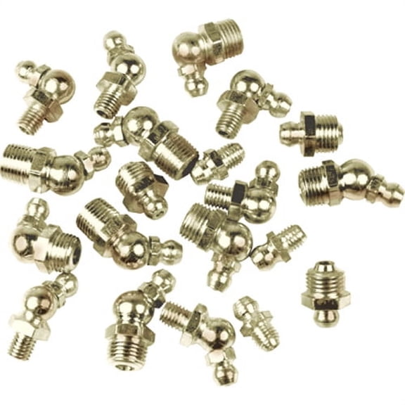 Performance Tool W54243 10-Pack 1/8" NPT 90-Degree Grease Fittings for Lubrication and Maintenance