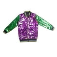 thumbnail image 2 of WhouRiu Toddler Girls' Jacket Coat Carnival Sequin Glitter Zip Bomber Jacket Child Stylish Holiday Party Winter Fall Jackets Purple,Sized 3-4, 2 of 4