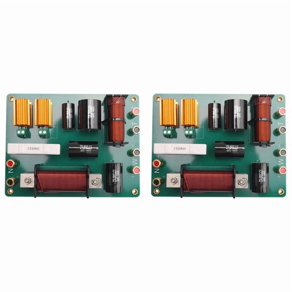 2X Two-Way Speaker Crossover Professional Stage Performance 1500W Frequency Divider for Single 15 Inch 18 Inch Speaker,2 x Speaker Crossover,Blue