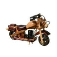 thumbnail image 1 of Modelo de motocicleta de madera, decoración retro, accesorio para fotos, regalo de cumpleaños, figura de motocicleta 17CMX4.5CMX10CM, 1 of 9