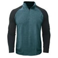 thumbnail image 2 of Blusas y camisas de manga larga con cuello redondo para hombre, cuello redondo, botones, boca plana, deportivas para hombre, blusas y camisas de manga larga con cuello redondo para hombre, 2 of 7