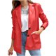 thumbnail image 2 of Pntutb Mujeres Casual Manga Larga Sólido Turndown Collar Botones Moda Abrigo Rollbacks Pntutb Pntutb-2852, 2 of 6