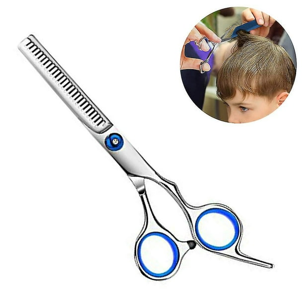 Tijeras para adelgazar el cabello, tijeras profesionales para dientes con tornillo ajustable