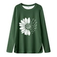 thumbnail image 4 of yocbz Shirts Girl Kids Toddler Baby Girl Boys Basic Turtleneck T-Shirt Kid Solid Color Cotton Long Sleeve Pullover Blouse Top Green,Size for 13-14 Years, 4 of 4