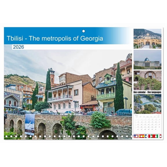 Tbilisi - The metropolis of Georgia (Monthly Wall Calendar 2026 11.7 x 16.5 (open)), CALVENDO 14 Month Calendar