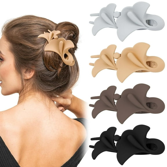 Dalrosia Leaf Hair Claw Clips, Cute Hair Clips for Women/Girls Fine Hair,Nonslip Strong Hold Claw Clips for Thick/Thin Hair Claws,Hair Styling Accessories Gifts for Women