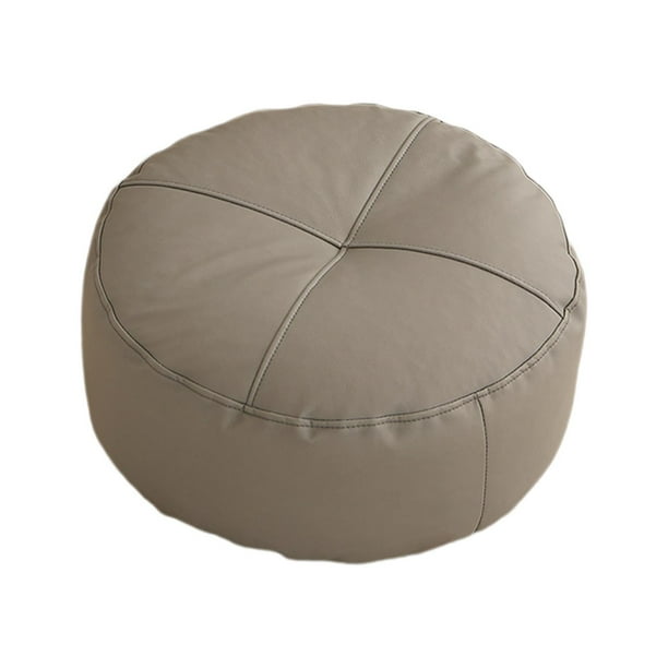 Cojín de suelo para sentarse, cojines de tatami redondos de estilo japonés, almohada de suelo para exterior gris oscuro