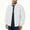 White, variant on Men Bomber Jacket Lightweight Casual Outerwear Zip Up Windproof Classic Fit with Ribbed Collar and Cuffs for Everyday Wear Army Green L