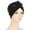 Black, variant on IROINNID Women's Solid Sequins India Muslim Ruffle Head Scarf Head-wear Wraps Turbans Beanie Cap Head-wraps,Pink