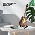 thumbnail image 3 of Miniature Electric Guitar Model, Dollhouse Guitar Model Decoration Basswood Simualted  For Study, 3 of 8