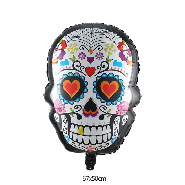 Globos grandes de esqueleto de hombre, decoraciones de Halloween, Globos de calavera de miedo, fiesta de Halloween, decoraciones para el hogar, 86x158cm