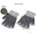 thumbnail image 4 of ProsourceFit Grippy Yoga Gloves, Non-Slip Fingerless Design 3pk, 4 of 7