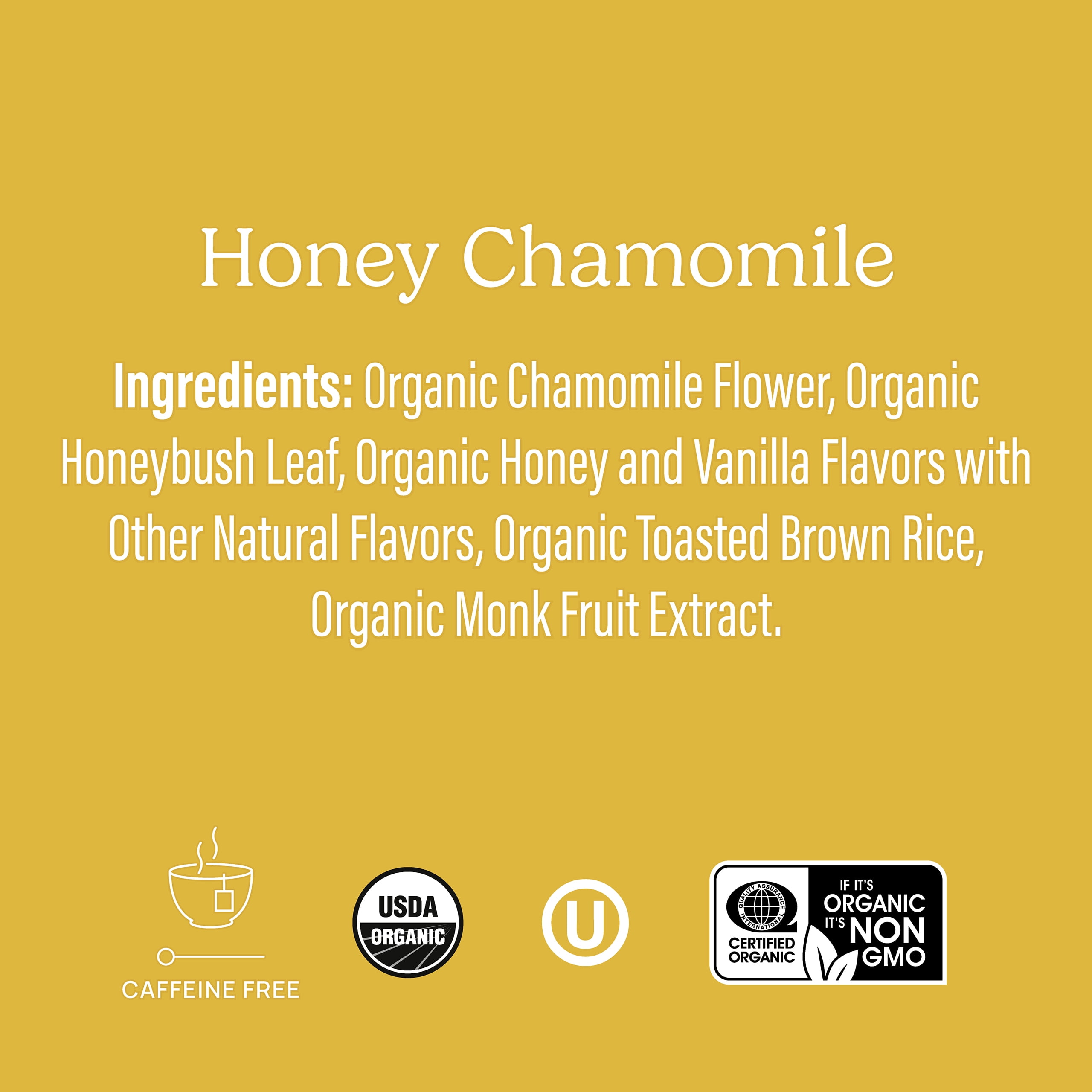 Yogi Tea Honey Chamomile, Caffeine-Free, Organic Herbal Tea Bags, 16 Count