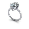 thumbnail image 2 of 2.00 Ct Brilliant Cut Oval Natural Moissanite Diamond Engagement Rings for Ladies Fine 14K White Gold, 2 of 7