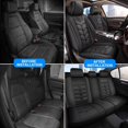thumbnail image 2 of DIKSOAKR 2 Front Car Seat Covers Fit for Dodge Dart 2013-2016 Faux Leather Seat Cushion with Lumbar Support Airbag Compatible Automotive Interior Accessories (Black), 2 of 7
