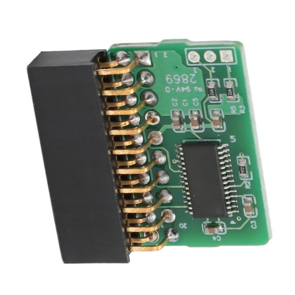 TPM 2.0 Module, Trusted Platform Module Vertical 20pin Green For AOM TPM 9665V TCG 2.0