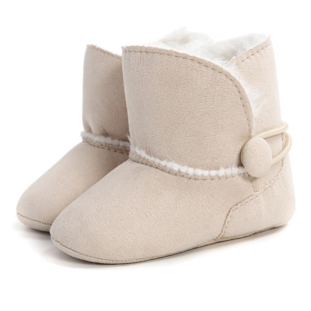 Warm Newborn Boots Toddler Shoes First Walkers Winter Baby Girls Boys Soft Sole