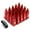 Red, variant on J2 Engineering LN-T7-022-15-RD J2 Engineering 7075 -T6 Forged Aluminum M12X1.5 20Pcs 80mm Height Spiky Cap Lug Nut Set w/Adapter Key (Red)