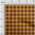thumbnail image 1 of oneOone Polyester Lycra Maroon Fabric Gingham Check Fabric For Sewing Printed Craft Fabric By The Yard 56 Inch Wide, 1 of 4