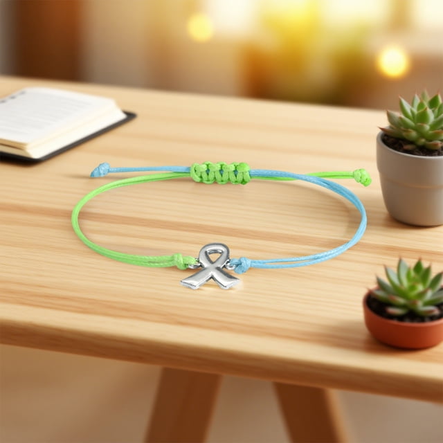 Decoración del hogar, decoración de habitaciones, decoración de paredes. Pulsera de cinta para la salud de la mujer. Pulsera extraíble para el Día de la Concientización sobre las Enfermedades de la Ma