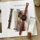 thumbnail image 2 of Correa de muñeca delgada para Apple Watch Band 38mm 40mm 42mm 44mm 41mm 45mm Correa de cuero delgada para iwatch Series 7 6 5 4 3 2 se Bands Tan Jianjun unisex, 2 of 2