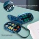 thumbnail image 2 of (bleu) Petite Bote Pilules De Voyage Pour Poche, Tanche Avec 6 Compartiments, Bote Mdicaments Compacte, Distributeur Quotidien, 2 of 5