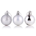 thumbnail image 3 of 24PCS Christmas Tree Ball +6PCS Mini Santa Ornaments Decorations - 3 Style Christmas Hanging Balls for Holiday Wedding Party Decoration, 3 of 5