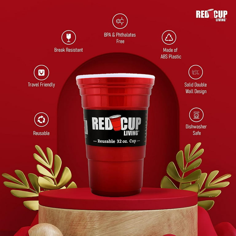 Red Cup Living Reusable Red Plastic 32 oz Cup - Set of 4, 1 - Kroger
