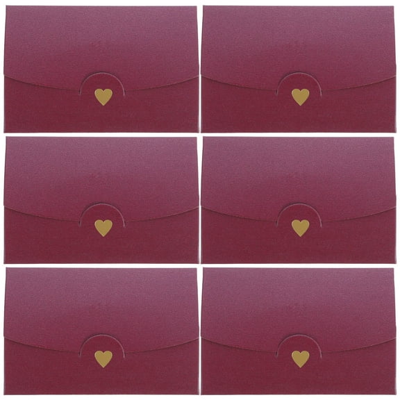 WASHWEPE 20Pack Red Rectangular Paper Envelopes for Invitation and Greeting Cards 4.1in x 2.8in