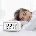 thumbnail image 4 of Smart Nightlight Digital Alarm Clock With Indoor Temperature Battery Powered Desktop Hour Clock（No Batteries Provided）, 4 of 8