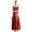Burgundy, variant on TSSOE Women Metallic Cross Praise Dance Dress Worship Dancewear Ruffle Overlay Maxi Dress Blue L