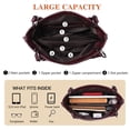 thumbnail image 3 of KALUNMA Genuine Leather Hobo Bag for Women Large Tote Shoulder Handbag Satchel for Laptop Work Ladies, 3 of 8