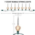 thumbnail image 2 of Cadena de luces GOOTHY con forma de burbuja vintage, 3,3 m, 8 bombillas, 120 V, 2 of 7