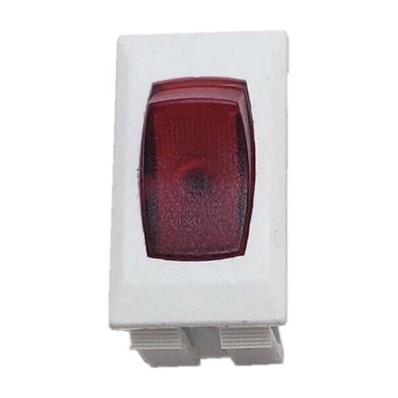 Sigma Switches Rocker Switch with Red Light for RVs, White