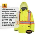 thumbnail image 2 of Pioneer Hi Vis Winter Quilted Safety Parka for Men - Waterproof Work Jacket with Reflective Tape - ANSI Class 3 - Yellow, 2 of 7