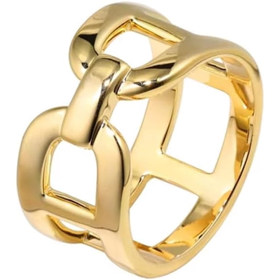 Chunky Chain Silk Scarf Clip for Women Girls Minimalist Silver Wide Band Statement Buckle Wrap Fashion Punk Link Shawl Scarves Clasp Dress Accessories Jewelry 14K Gold Plated