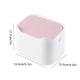 thumbnail image 5 of Escritorio de plástico Papelera de residuos con tapa de doble capa de basura con capas de basura para exteriores DUMANDO DUMANDO DORMITORIO COCINA DE BASUBLE Organizador Suministros Blanco Rosa Yuarrent HA011433-02, 5 of 7