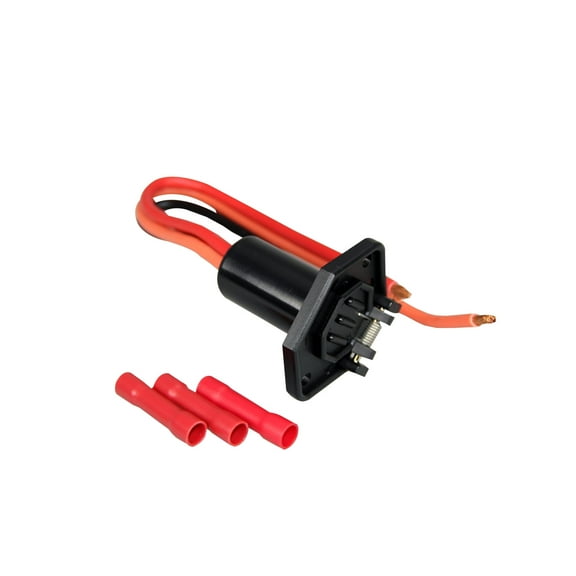 Pactrade Marine Boat Trolling Motor Male 3-Wire 8 Gauge 12-24V Boat Side