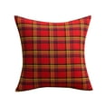 Rosnek Christmas Scottish Tartan Plaid Throw Pillow Covers Farmhouse