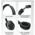 thumbnail image 2 of GoldenPlayer On Ear Bluetooth Headphones, 25 Hours Playtime Wireless Headphones with Microphone, Black, 2 of 7