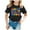 Black, variant on Girls Kindergarten Shirts Oversized Letter Print Back To School Shirt Kids Quick-Dry School Short Sleeve Top